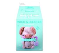 Semilla Creative - Kit de ganchillo Minigurumi Cochon por Amigurumi- Kit completo