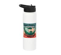 Semilla de aguacate abrazando amor afecto sonrisa lindo Stainless Steel Insulated Water Bottle
