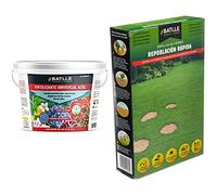 Semillas Batlle Fert. Universal Azul Cubo 6kg + - Césped Repoblación Rápida - 1kg