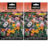 Semillas Batlle Mezcla Flores ENANAS anuales, Multicolor (Paquete de 2)