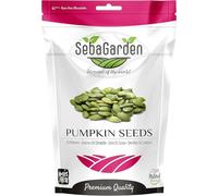 Semillas de calabaza Seba Garden, 1000 g, grado AA, fuente de proteína cruda, cultivadas sin cáscara, alto contenido en fibra, fuente de hierro, sin OMG (clase AA).