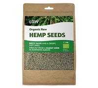 Semillas de Cáñamo Enteras Orgánicas LOOV, 1 kg, crudas, sabor a nuez, cultivadas en clima nórdico, fuente natural de proteína vegetal y fibra