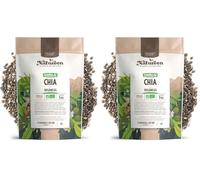 Semillas de Chia Orgánico 1 kg - Salvia hispanica - Proteínas, Omega 3, Fibras (Paquete de 2)