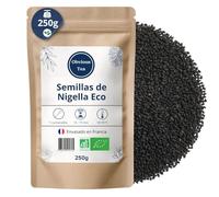 Semillas de Comino Negro Bio (Nigella), Cocina y Digestión, 250g | Granos enteros de Nigella sativa, sabor a pimienta y nuez, para tostar, moler o infusionar, ideales en pan, currys, ensaladas
