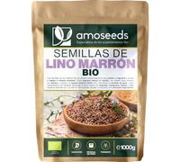 Semillas de Lino Marrón Enteras BIO 1kg | Omega-3 | Sin Gluten, Crudas | Ideales para batidos, porridge y repostería | 100% naturales | Primera Calidad