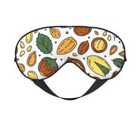 Semillas de nueces estilo Doodle, Cubreojos completos Antifaz bloqueador de luz Antifaz para dormir Antifaz suave con los ojos vendados Noche