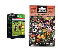Semillas de Praderas - 1kg & Mezcla Flores ENANAS anuales, Multicolor
