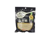 Semillas de sésamo blanco tostadas 2x100 g (pack de 2 unidades) listas para consumir, topping crujiente para ensaladas, bowls, sushi, panadería y repostería