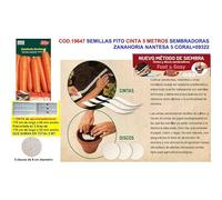 Semillas fito cinta 5 mt.sembrar zanahoria nantesa 5 coral 09322