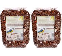 Semillas para Pájaros - Cacahuetes Pelados 1kg comedero pájaros Exterior (Paquete de 2)