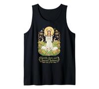 Semillas Sol Sagrado Equilibrio Ostara Pascua Celta Paganismo Camiseta sin Mangas