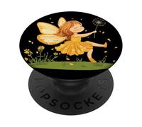 Semillas voladoras con diente de león y lindo disfraz de hada PopSockets PopGrip Adhesivo
