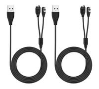 Seminer 2in1 Cargador Compatible con Garmin Fenix 5 5S 5X Plus 6 6S 6X Pro 7 7S 7X, Forerunner 45 45S 245, Cable de carga para Shokz Openrun/Openrun Pro/Opencomm/OpenRun Mini(2 Pack)