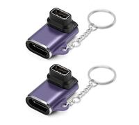 Seminer Adaptador de Cargador Tipo C para Coros Pace 2 (Paquete de 2), Convertidor de Cable de Carga para Smartwatch con Chip Inteligente para Coros Apex (Morado)