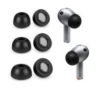 Seminer Memoria de Espuma Ear Tips para Samsung Galaxy Buds3 Pro - Juego de 6, 3 Tamaños - Negro