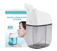 SEMIOEN Sistema de riego nasal, máquina de enjuague nasal, máquina de enjuague sinusal, máquina limpiadora de senos nasales con tanque de agua y tanque de recogida de residuos, limpiador de nariz para