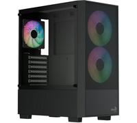 Semitorre AeroCool B508A ATX Negra, lateral cristal templado, 5 ventiladores ARGB, soporte GPU 340mm