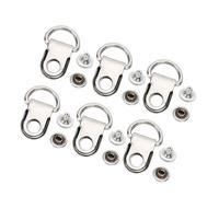 Semme 100 Juegos de Ganchos para Cordones, Hebilla DRing de Latón para Reparación de Bolsos de Cuero y Zapatos, Remaches