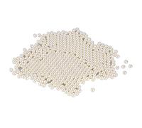 Semme 1500 Piezas / Bolsa Artificial Pearls Bead Decoration Para Brush Brush Organizador de maquillaje (Blanco)