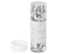 Semme 2 G de Copos de Hojas de Papel de Aluminio Plateado para Decoración de Pasteles, Chocolate, Copos Metálicos No Comestibles para Postres de Bodas, Manualidades, Lámina Reflectante de Primera