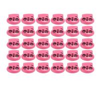 Semme 30 Uds. Cerraduras de Cordón de Metal Rojo Rosa, Tapón de Resorte de Doble Orificio, Palancas para Cordones, Cordones, Mochilas, Sombreros, Tiendas de Campaña, Deslizadores de Cierre de (Rosa