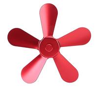 Semme 5- Reemplazo del Ventilador de Estufa de Aleación de Aluminio para Ventilador de chimenea: Mejore su e Calefacción (rojo)