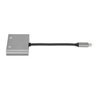 Semme Adaptador 2 en Tipo C a VGA 4K a 60Hz Salida Plug and Play Estación de Acoplamiento de Aluminio Portátil para de Tableta Portátil