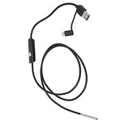 Semme AN100 3. Cámara de Inspección HD Boroscopio Flexible de 3,9 Mm con 6 Luces LED Teléfono Móvil Compatible para Uso Automotriz e Industrial Resolución 1280x720 (Cordón suave 1 metro)