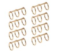 Semme Anillos de Plata Anillos de Libros de Metal Galvanizado Reutilizables para Encuadernación Manual de Cuentas de Bricolaje Capacidad de 100 Hojas Ideal para Cuadernos Calendarios y Álbumes de