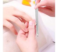 Semme Archivo de Clavo de Clavo de Acero Inoxidable Archivo de Uñas de Metal File de Clavos de Diamante 6 Paquete Doble con Grano Fino para Acabado Liso Salón Home Travel (Como se muestra)