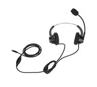 Semme Auriculares de Servicio Al Cliente con Micrófono con Cancelación de Ruido, Auriculares Telefónicos Binaurales con Cable RJ9 para Llamadas Claras en Oficinas y Centros de Llamadas