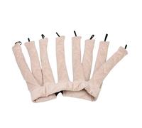 Semme Beige Heatless Curling Rod Headband Eight Claw Heat Curler | Herramienta para rizar durante la noche de tela suave, diseño seguro de 8 garras que se adapta a tipos de cabello,