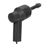 Semme BlackVacuum Aspirador Portátil de Mano USB para Teclado, Computadora Portátil, PC, Potente Succión para Migas, Desechos, Diseño Compacto y Reutilizable (Black)