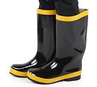 Semme Botas de Rescate para Extinción de Incendios, Resistentes, Antideslizantes, Resistentes a Altas Temperaturas, Zapatos de Seguridad de Goma para Bomberos y Trabajadores de (39)