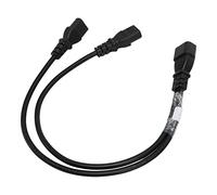 Semme C14 a 5 15R C13 Cable Adaptador Divisor de Corriente Cable de Alimentación Corto Y para PC Monitores Impresoras PVC Premium 10A AC 125V 2.5A AC