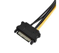 Semme Cable Adaptador de Fuente de Alimentación PCI E Macho de 15 Pines a Hembra de 8 Pines Cable de Alimentación PCI E de 0,2 M para Aumentar la Corriente de la Tarjeta de Video Construcción de (#3)