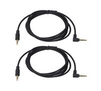 Semme Cable de 3,5 Mm de ángulo Recto de 90 Grados, 2 Unidades, para Auriculares BlackShark V2 Pro Nari Barracuda X, Cable de Repuesto de 0,5 M