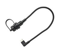 Semme Cable de Extensión de Montaje en Panel Empotrado, ángulo Recto Tipo C Macho a Hembra, Soporte de Tablero USB para Coche y Motocicleta, Alta Velocidad y (Ángulo recto) ((