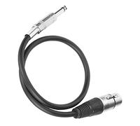 Semme Cable de Interconexión XLR Hembra a Balanceado de 6,35 Mm de para Micrófono y Mezclador (XLR hembra 3 metros) (0,5 m/1,6 pies)