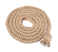 Semme Cable de lámpara de base E27 colgante de luz de techo industrial de cuerda de cáñamo gruesa vintage de 200 cm (6,6 pies) (1 * soporte)