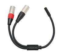 Semme Cable de Micrófono de 3,5 Mm /8 a XLR - Cable Estéreo Profesional XLR Balanceado Macho a Hembra de 3,5 Mm de 0,0 Pies