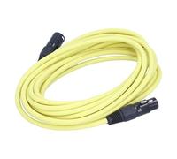 Semme Cable de Micrófono XLR Cable Balanceado de Cobre Puro Macho a Hembra de 20 Pies para Estudio Profesional Sonido en Vivo Chaqueta de PVC Conector XLR de 3 Pines para Micrófonos Altavoces (YELLOW)