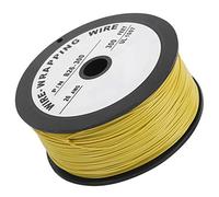 Semme Cable Eléctrico de Cobre Estañado, 100 Metros, UL1007, 26AWG, Línea de Conexión Amarilla de Alto Rendimiento para Electrónica