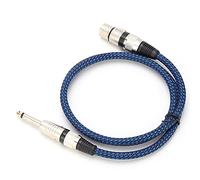 Semme Cable TS a XLR de 6,5 Mm Cable Blindado de Cobre y Oxígeno de 16,4 Pies para Mezclador de Micrófono Guitarra Estudio Profesional Actuación en Vivo (1 m/3,3 pies)