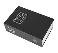 Semme Caja de Seguridad con Diccionario Inglés, Almacenamiento Discreto de Joyas con 2 Llaves, Diseño de Libro para el Hogar, Oficina, Dormitorio, Caja de Bloqueo de Acero Inoxidable