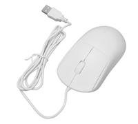 Semme Computadora USB Ergonómica con Cable y Sensor Óptico de 1200DPI para Computadora de Escritorio y Portátil Diseño Cómodo Plug and Play (White)