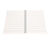 Semme Cuaderno de Personal de Notación Musical de 50 Páginas de para Componer Música Disponible en 4 Diseños de Portada únicos (patrón de partitura musical amarilla)