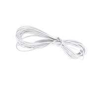Semme Cuerda Elástica de 4 Mm X 10 M 4 Mm+moño Blanco 10 M Cuerda Elástica Blanca de para Hacer Joyas Artesanales Cordón de Choque Fuerte para Aplicaciones de Estiramiento de Amarre (White)
