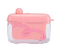 Semme Dispensador Automático de Hilo Dental Contenedor de Hilo Dental Emergente Mini Rosa Recargable con Almacenamiento Hermético para Viajes para el Cuidado Bucal Mientras Viaja