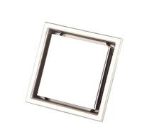 Semme Drenaje de Cuarto Húmedo Drenaje de Piso de Ducha con Forma de Acero Inoxidable para el Hogar Puerta de Residuos No Corrosiva con Cubierta Extraíble Rápido para Baño Cocina Garaje Sótano Uso